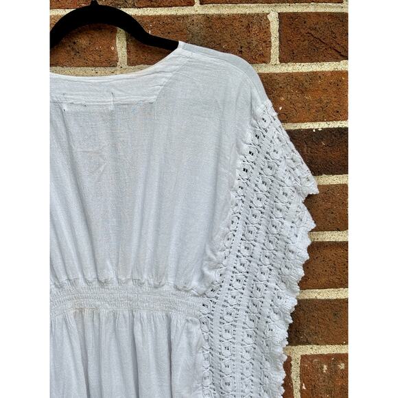 Seaspice Resort Wear Beach Swim Cover-Up Top Smock Waist White Size Small - Picture 5 of 12